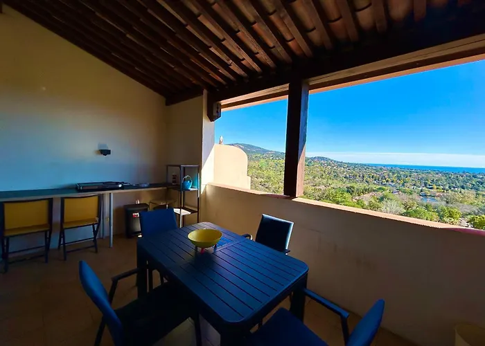 Avec Vue Sur Le Golfe De St Tropez- Climatisation Apartment